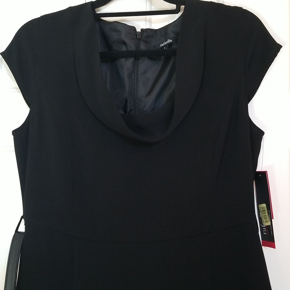 NWT Rafaella Classic Black Midi Dress - Picture 3 of 8